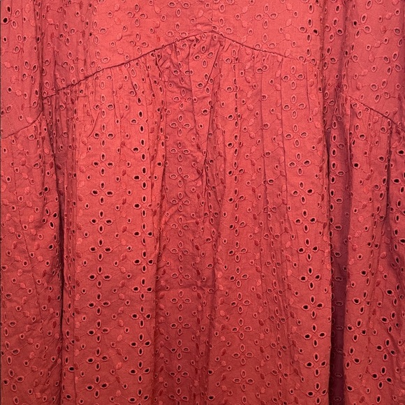 Knox Rose Terracotta Sleeveless Eyelet Dress Size Small NWT - Picture 6 of 8